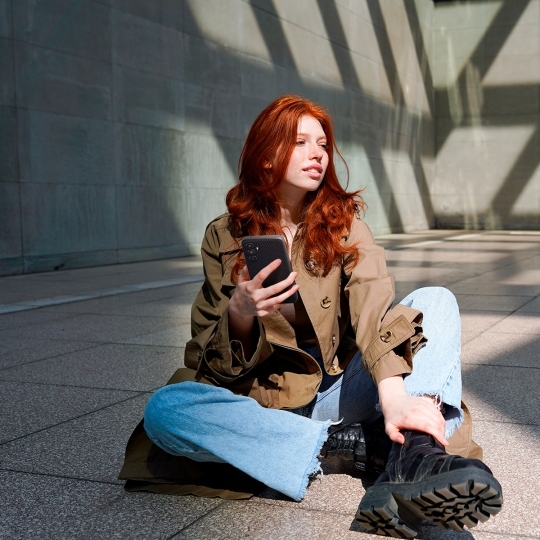 Samsung Galaxy A54 (SM-A546) Spigen Liquid Air TPU Case Cover, Black | Telefona Vāks Maks Apvalks Bampers (2)