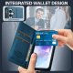 Samsung Galaxy A55 ( SM-A556B/DS ) LC.IMEEKE PU Leather Wallet Protective Book Case Cover, Blue | Telefona Vāciņš...