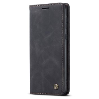 Samsung Galaxy A55 ( SM-A556B/DS ) CASEME Wallet Magnetic Leather Case Cover, Black | Telefona Vāciņš Maciņš...