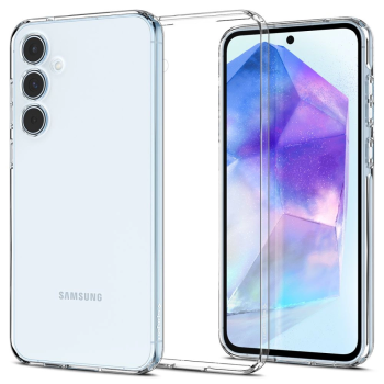 Samsung Galaxy A55 ( SM-A556B/DS ) Spigen Liquid Crystal TPU Case Cover, Transparent | Telefona Maciņš Vāks Apvalks...
