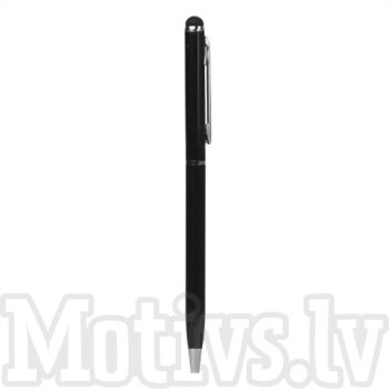 Irbulis / Stiluss / Zīmuls ar pildspalvu telefoniem planšetdatoriem - melns (Capacitive Stylus Pen for Phone, Tablet)