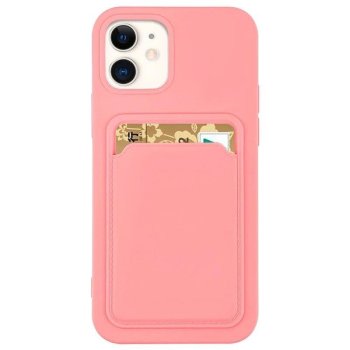 Samsung Galaxy S20+ Plus (SM-G985F/DS) Silicone Wallet Card Case, Pink | Silikona Vāciņš Maciņš Apvalks Bampers
