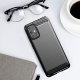 Samsung Galaxy S20+ Plus Carbon Fiber Brushed TPU Gel Case Bumper Cover, black - vāks bamperis