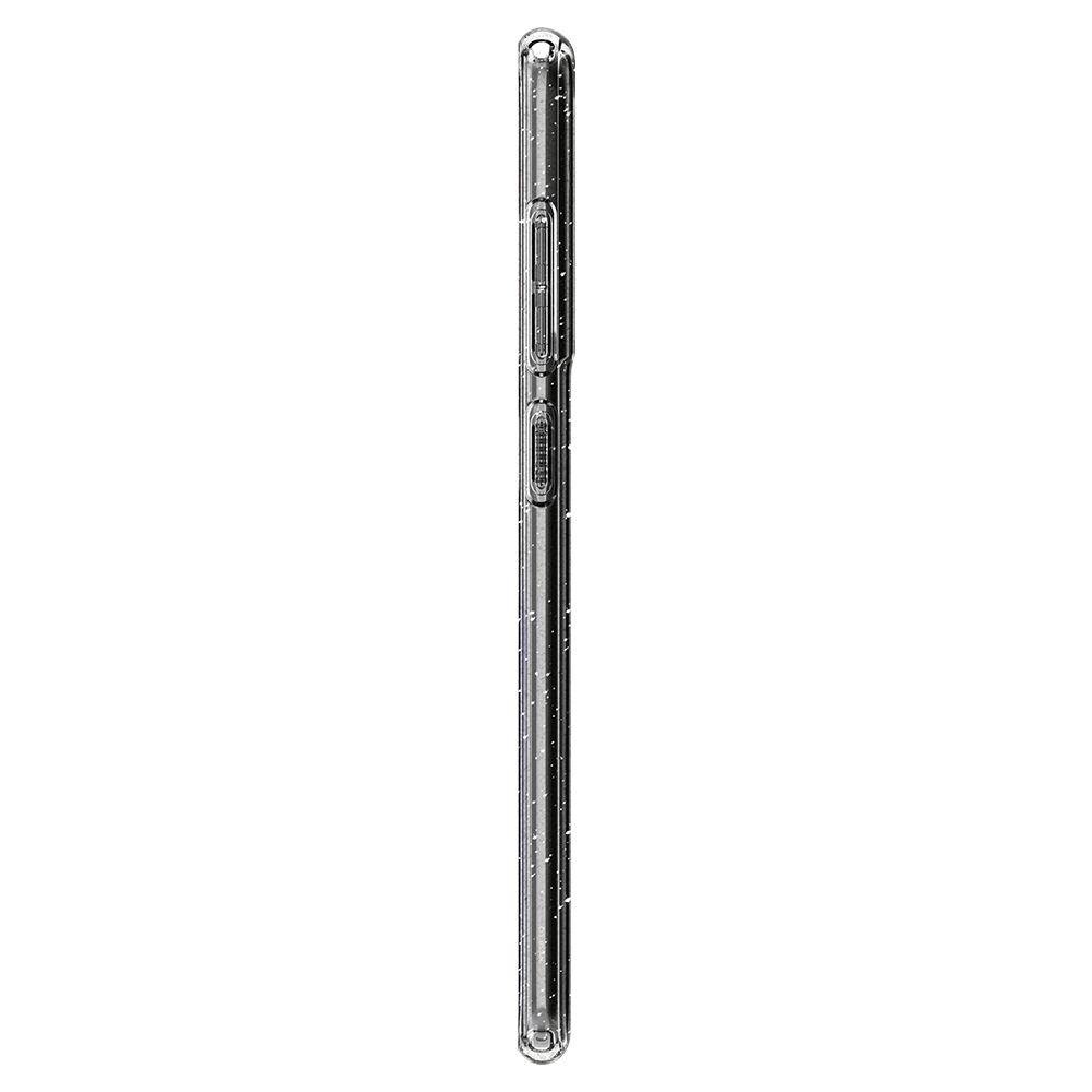 Samsung Galaxy S21 FE 5G (SM-G990B/DS) Spigen Liquid Glitter Crystal TPU Case Cover, Transparent | Telefona Maciņš... (1)