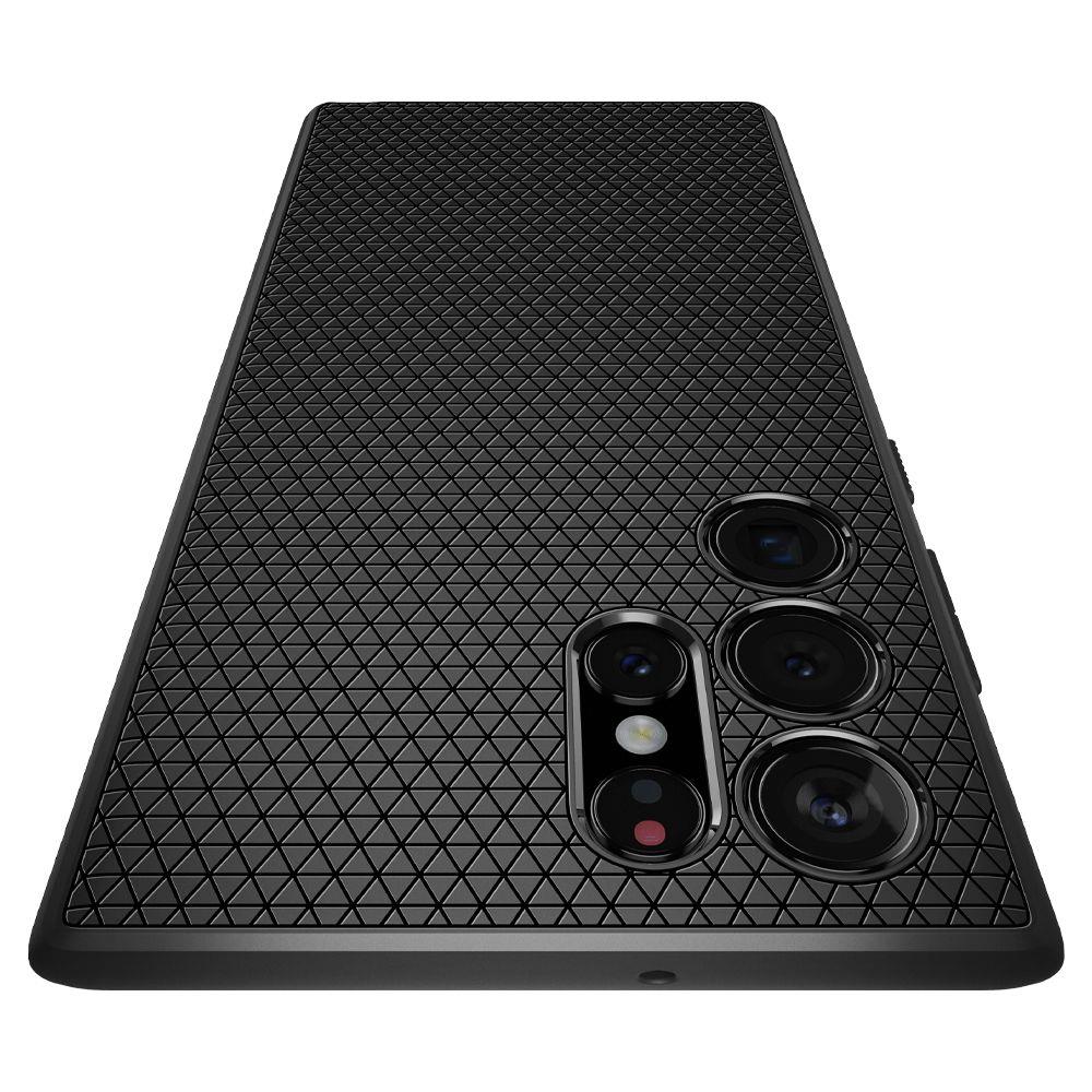 Samsung Galaxy S22 Ultra 5G (SM-S908) Spigen Liquid Air TPU Case Cover, Black | Telefona Vāks Maks Apvalks Bampers (0)