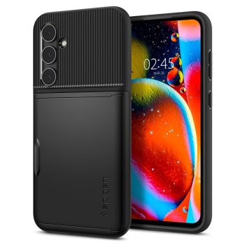 Samsung Galaxy S23 FE (SM-S711B/DS) Spigen Slim Armor Cs Case Cover, Black | Telefona Vāciņš Maciņš Apvalks Bampers