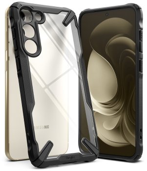 Samsung Galaxy S23+ Plus (SM-S916) Ringke Fusion X Case Cover Bumper, Black | Telefona Vāciņš Maciņš Apvalks...