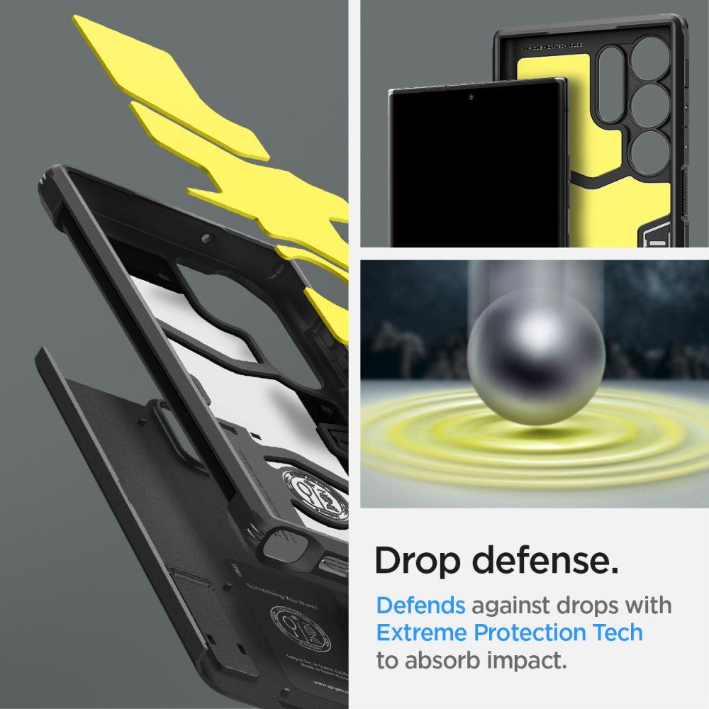 Samsung Galaxy S23 Ultra (SM-S918) Spigen Tough Armor Case Cover, Black | Telefona Vāciņš Maciņš Maks Apvalks... (0)
