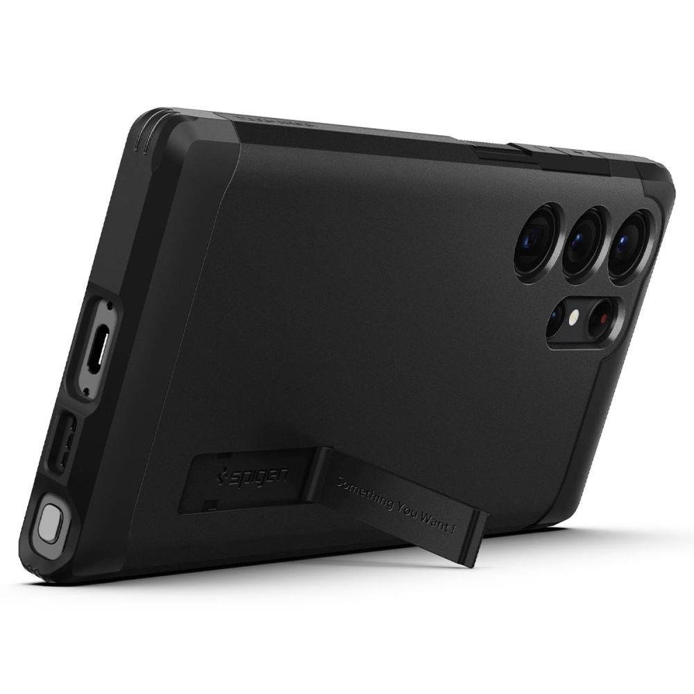 Samsung Galaxy S23 Ultra (SM-S918) Spigen Tough Armor Case Cover, Black | Telefona Vāciņš Maciņš Maks Apvalks... (2)