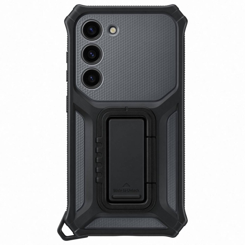 Original Samsung Galaxy S23 (SM-S911) Rugged Gadget Cover Case, Titan (EF-RS911CBEGWW) | Oriģināls Telefona Maciņš... (3)