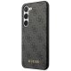 Samsung Galaxy S23 (SM-S911) Guess 4G Metal Gold Logo Case Cover (GUHCS23SG4GFGR), Grey | Telefona Maciņš Vāks...