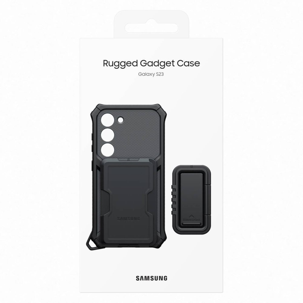 Original Samsung Galaxy S23 (SM-S911) Rugged Gadget Cover Case, Titan (EF-RS911CBEGWW) | Oriģināls Telefona Maciņš... (1)