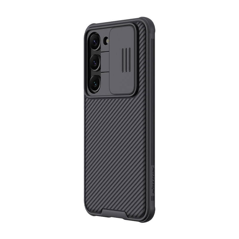 Samsung Galaxy S23 (SM-S911) Nillkin CamShield Pro Case Cover with Camera Protection Shield, Black | Telefona Vāciņš... (1)