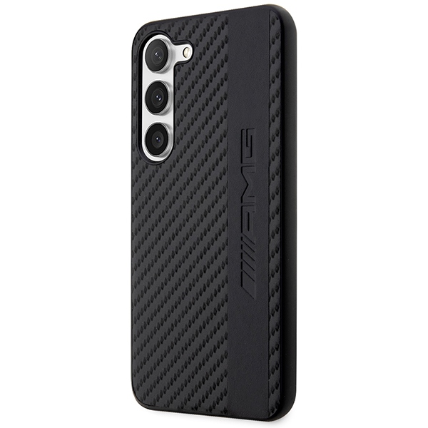 Samsung Galaxy S23 (SM-S911) AMG Carbon Stripe&Embossed Case Cover (AMHCS23SBLSCA), Black | Telefona Maciņš Vāks... (0)