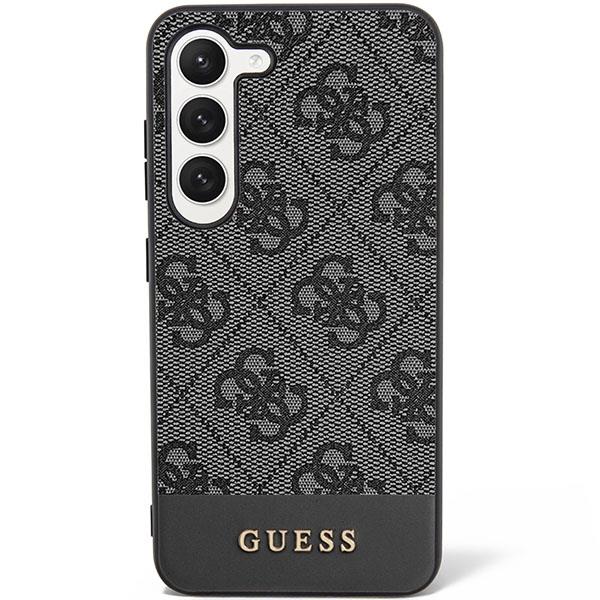 Samsung Galaxy S23 (SM-S911) Guess 4G Stripe Collection Case Cover (GUHCS23SG4GLGR), Black | Telefona Maciņš Vāks... (0)