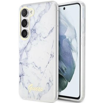 Samsung Galaxy S23 (SM-S911) Guess Marble Case Cover (GUHCS23SPCUMAH), White | Telefona Maciņš Vāks Apvalks Bampers