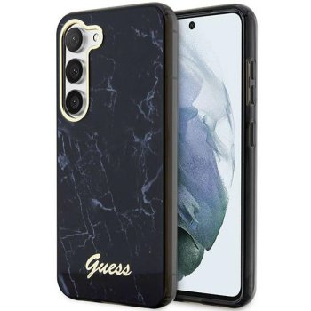 Samsung Galaxy S23 (SM-S911) Guess Marble Case Cover (GUHCS23SPCUMAK), Black | Telefona Maciņš Vāks Apvalks Bampers