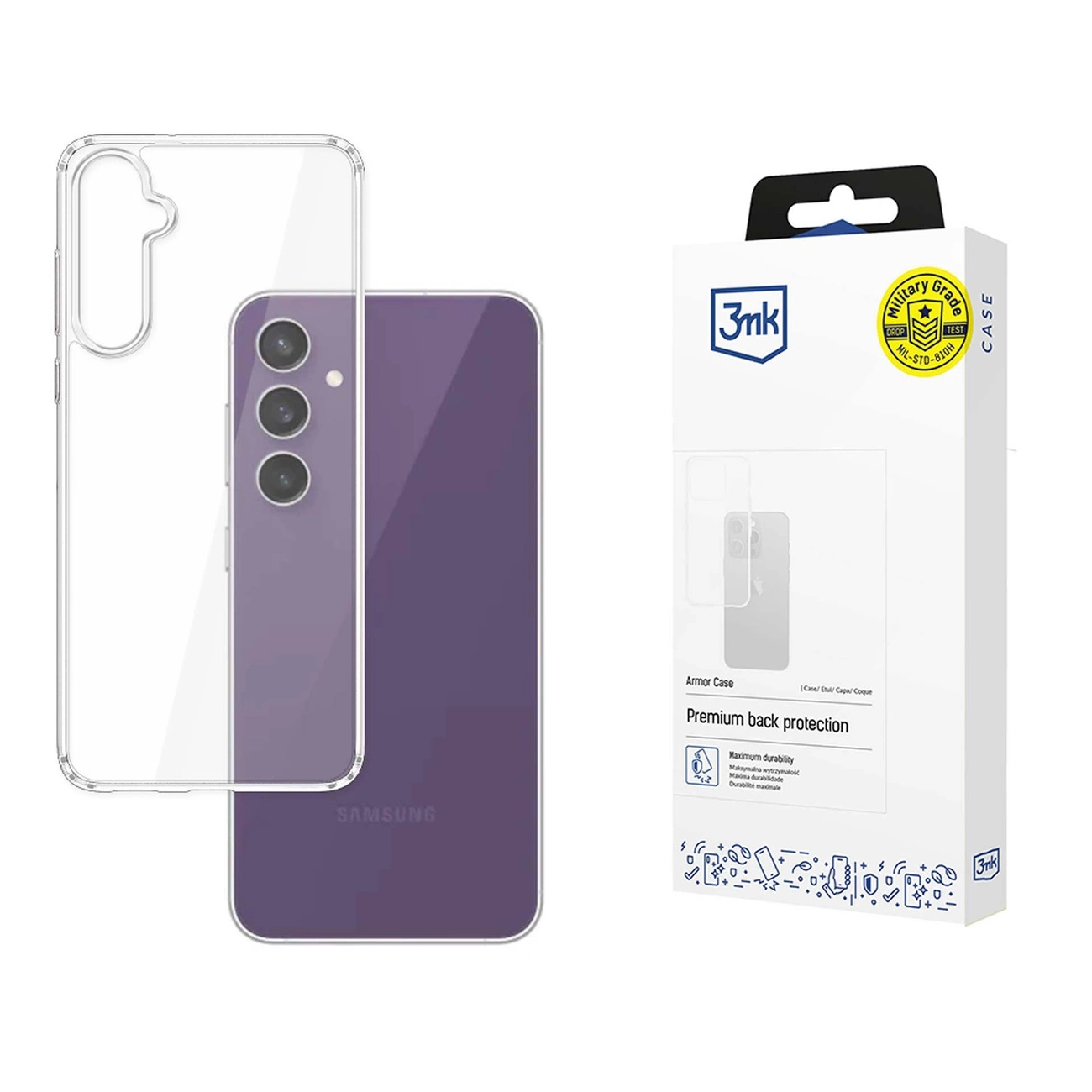 3mk Armor Case Cover Samsung Galaxy S24 FE - caurspīdīgs | for transparent