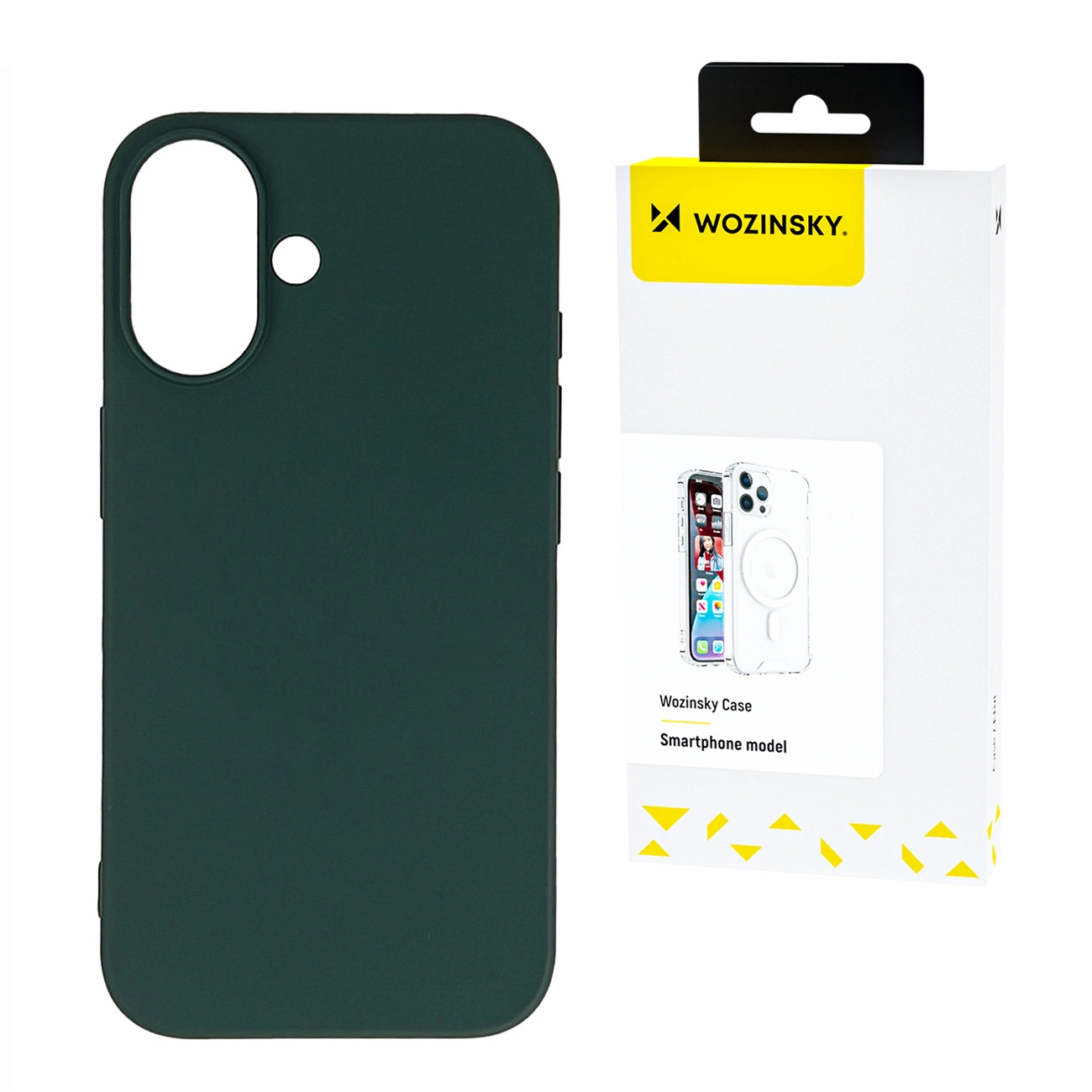 Wozinsky silikona telefona vāciņš maciņs Samsung Galaxy S24 FE - zaļš | Silicone Phone Case Cover green