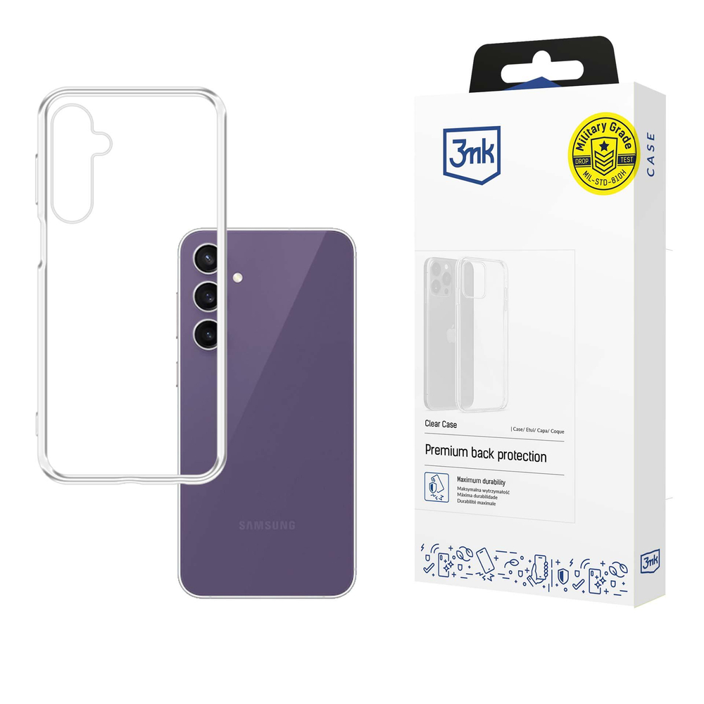3mk caurspīdīgs telefona vāciņš Samsung Galaxy S24 FE - | Clear Case for transparent
