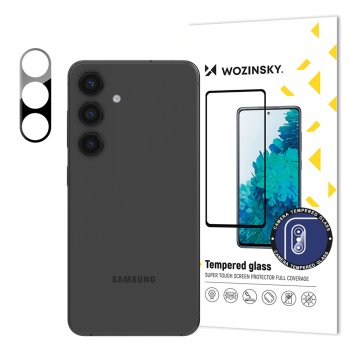 9H rūdītā stikla Wozinsky pilnais kameras stikls Samsung Galaxy S24+ tālrunim | Camera Glass Protector