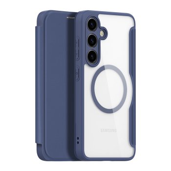 Samsung Galaxy S24+ Plus (SM-S926) Dux Ducis Skin X Magnetic Book Case Cover, Blue | Telefona Vāciņš Maciņš...