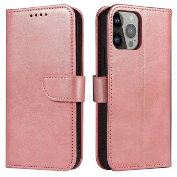 Samsung Galaxy S24+ Plus (SM-S926) Magnet Elegant Bookcase Cover Case, Pink | Telefona Vāciņš Maciņš Apvalks...