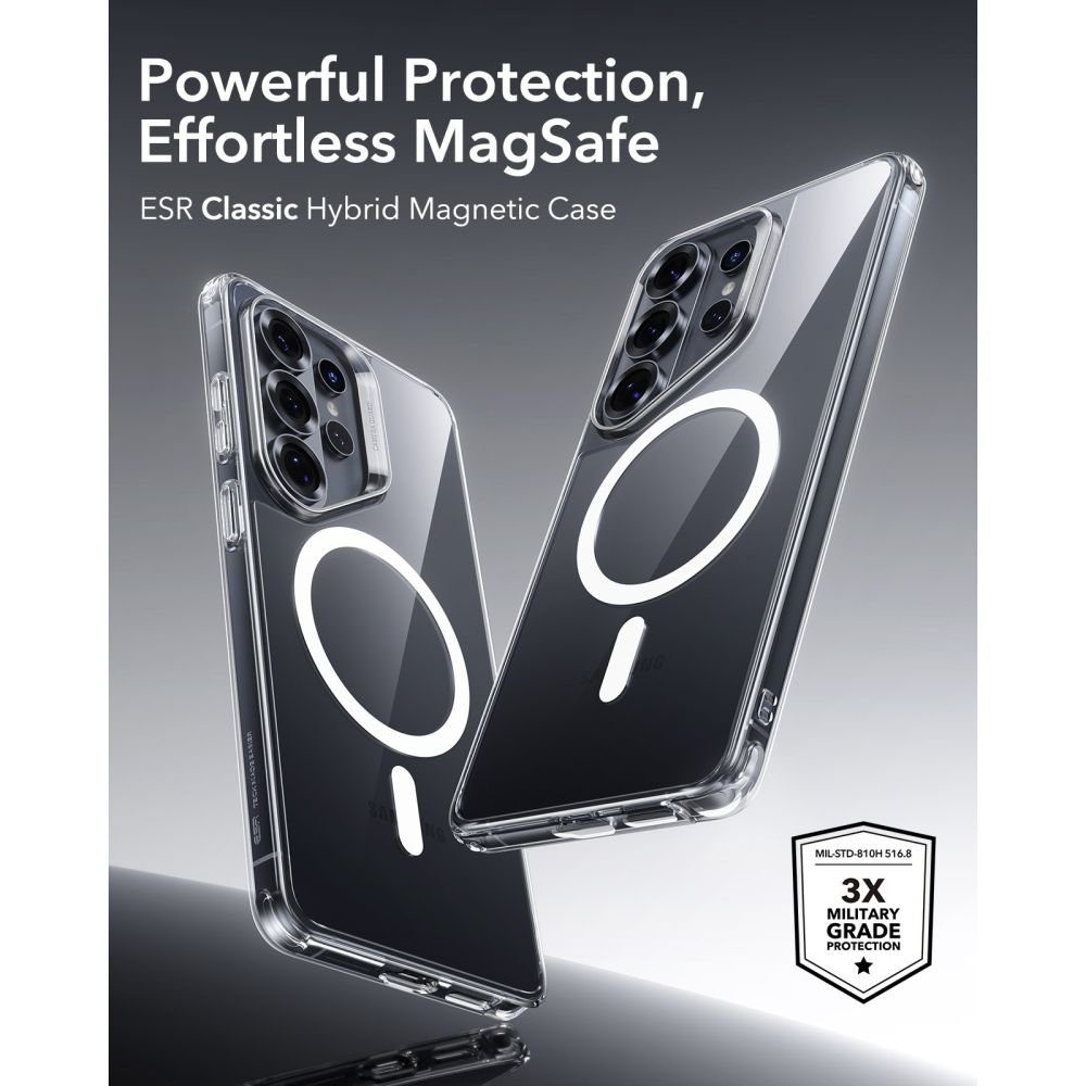 Samsung Galaxy S26 Ultra (SM-S948B/DS) ESR Classic Hybrid MagSafe Case Cover, Clear | Telefona Vāciņš Maciņš... (1)