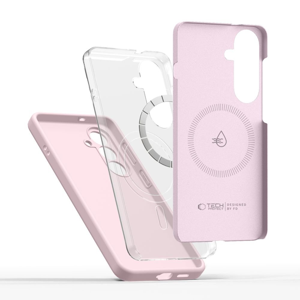 Samsung Galaxy S26 (SM-S942B/DS) Tech-Protect Silicone MagSafe Case Cover, Pink | Telefona Vāciņš Maciņš Apvalks... (2)