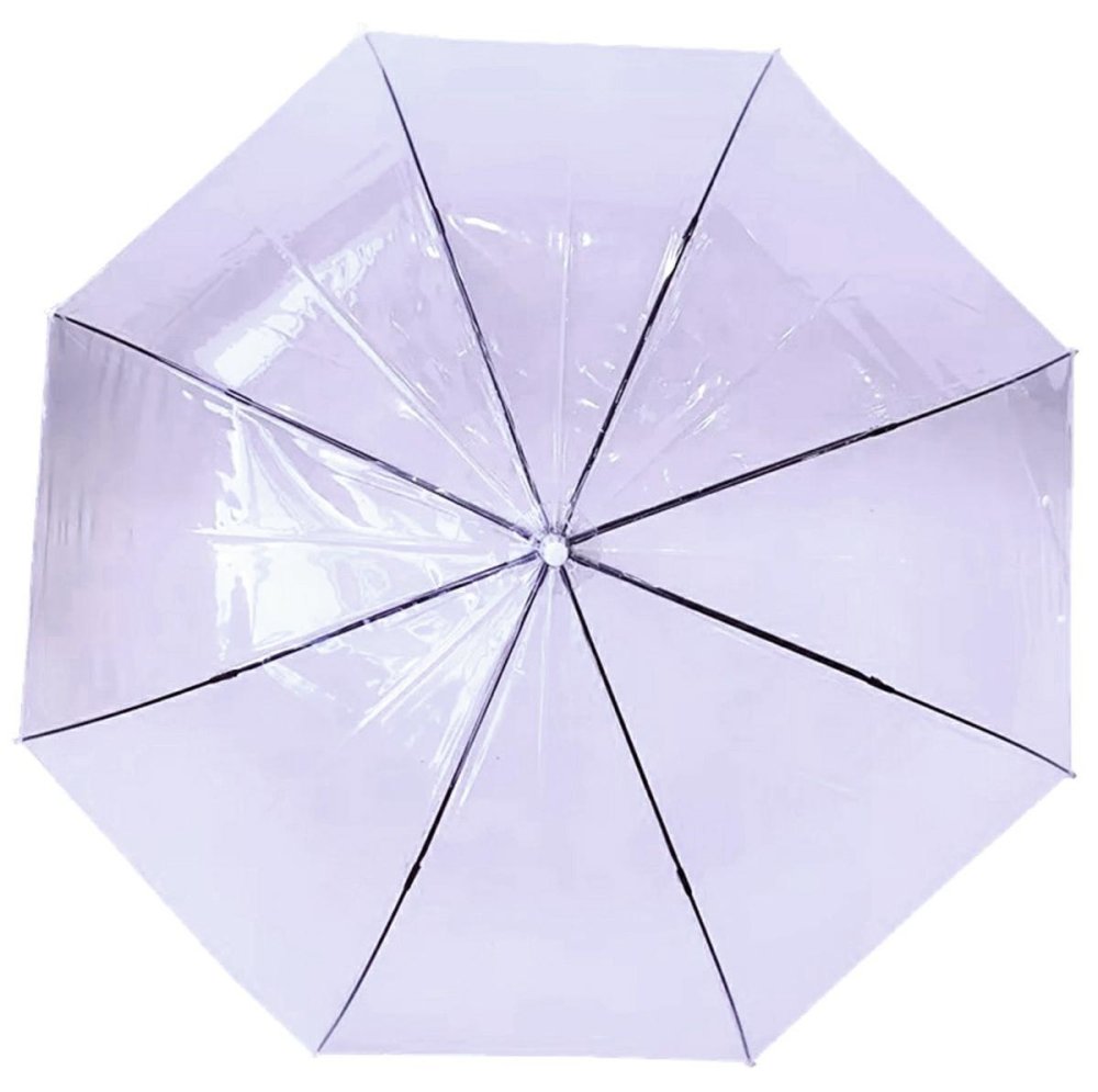 Caurspīdīgs violets lietussargs | Transparent purple umbrella (1)
