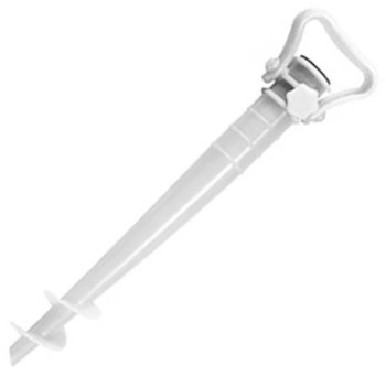 Kompakts pludmales saulessarga statīvs, balts