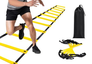 Koordinācijas Kardio Sporta Treniņu Veiklības Kāpnes, Dzeltenas | Coordination Cardio Speed Agility Training Ladder