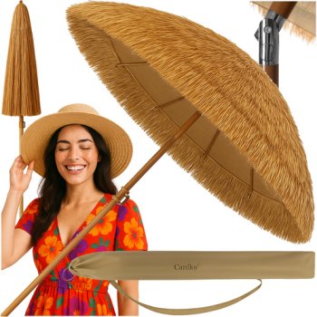 Dārza saulessargs Gardlov 25326, Havajiešu stila, 170 cm, bēšs