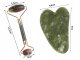 Nefrīta sejas masāžas rullītis + Gua Sha plāksne, Dažādas krāsas | Jade Face Roller with Gua Sha Massage Plate