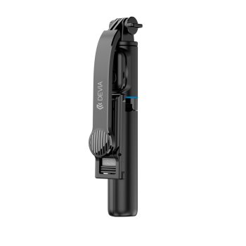 Selfie stick statīvs Devia C10 ar Bluetooth pulti, melns