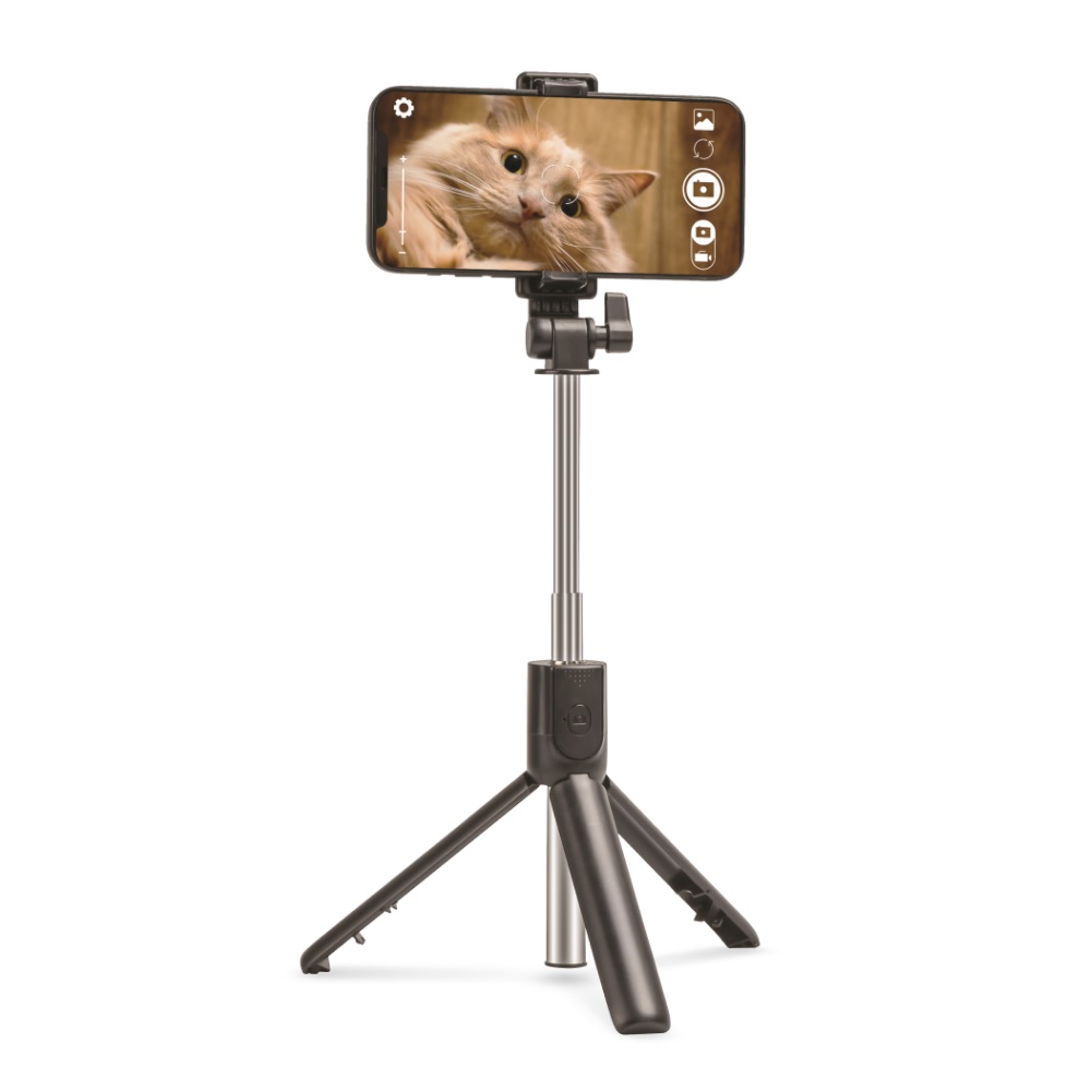 Selfie stick ar statīvu Setty SBST-02 Bluetooth, melns (1)