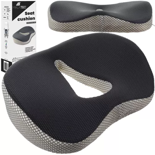 Ortopēdiskais Spilvens Paliktnis Krēslam Mugurkaula Atslābināšanai un Atbalstam Malatec 21915 | Orthopedic Seat Pillow