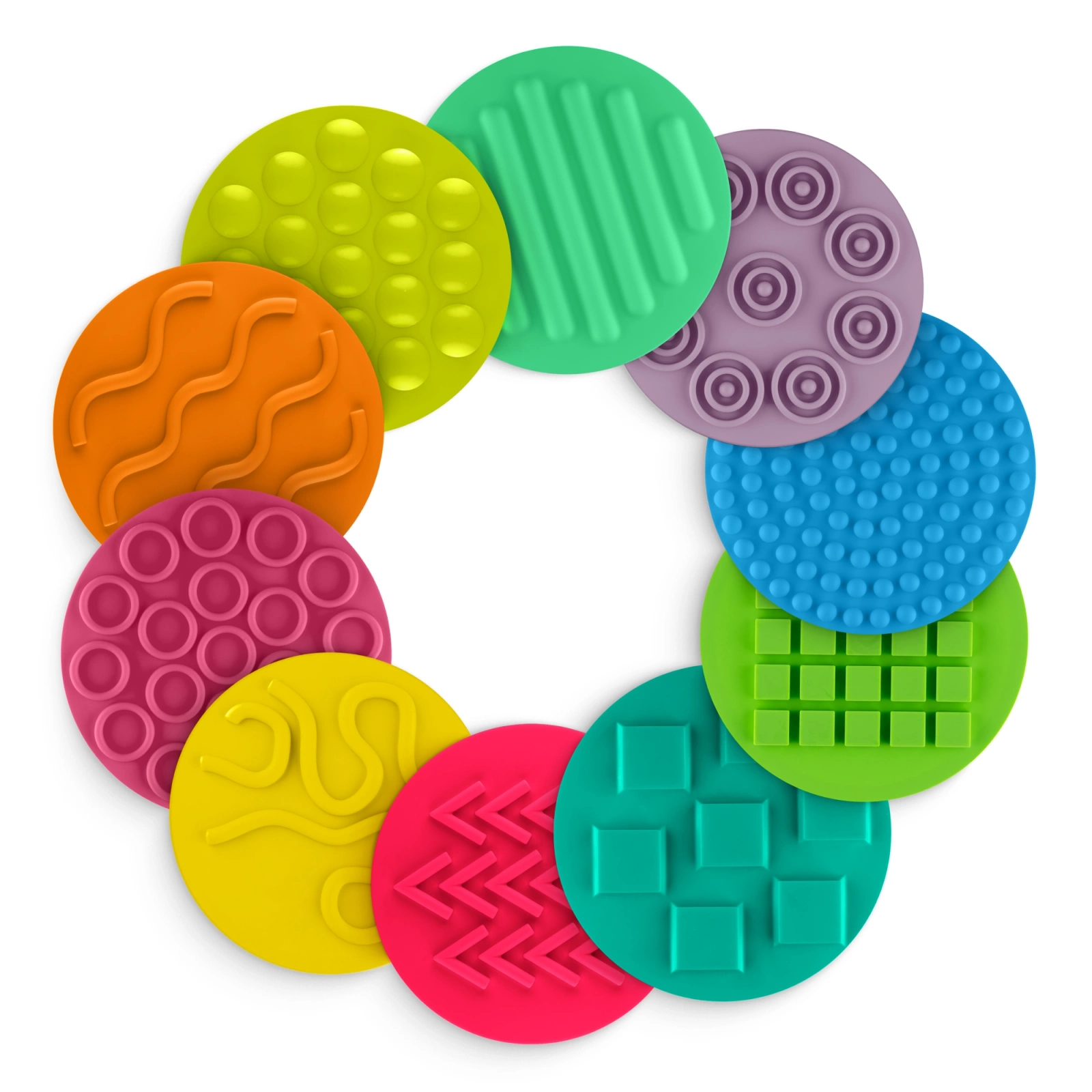 Sensorie diski bērniem 4FIZJO, 25 cm komplekts 10 gab. (3)