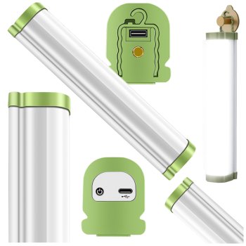 Uzlādējama LED darba lampa ar magnētu, āķi un powerbank funkciju