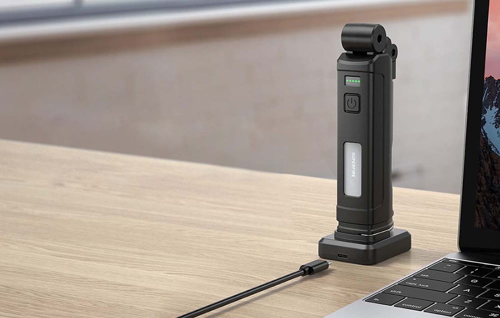 Daudzfunkcionāls darbnīcas lukturis Superfire G16-S 800lm USB-C (3)