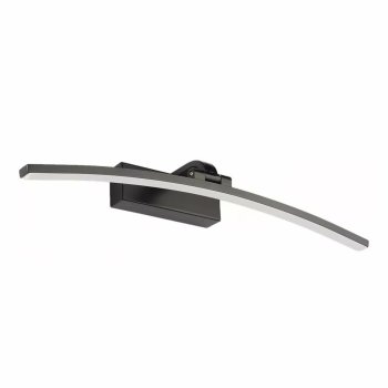 LED lampa virs spoguļa 60cm 10W vannas istabai, neitrāli balta gaisma, melna