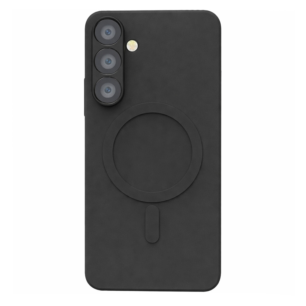 Šķidrā silikona vāciņš ar MagSafe Samsung Galaxy A56 5G - melns | Liquid Silicone Case With Black