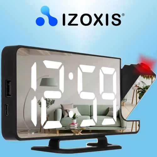 LED Modinātājs ar Laika Projekciju Izoxis 19576 | Alarm Clock with Time Projection (0)