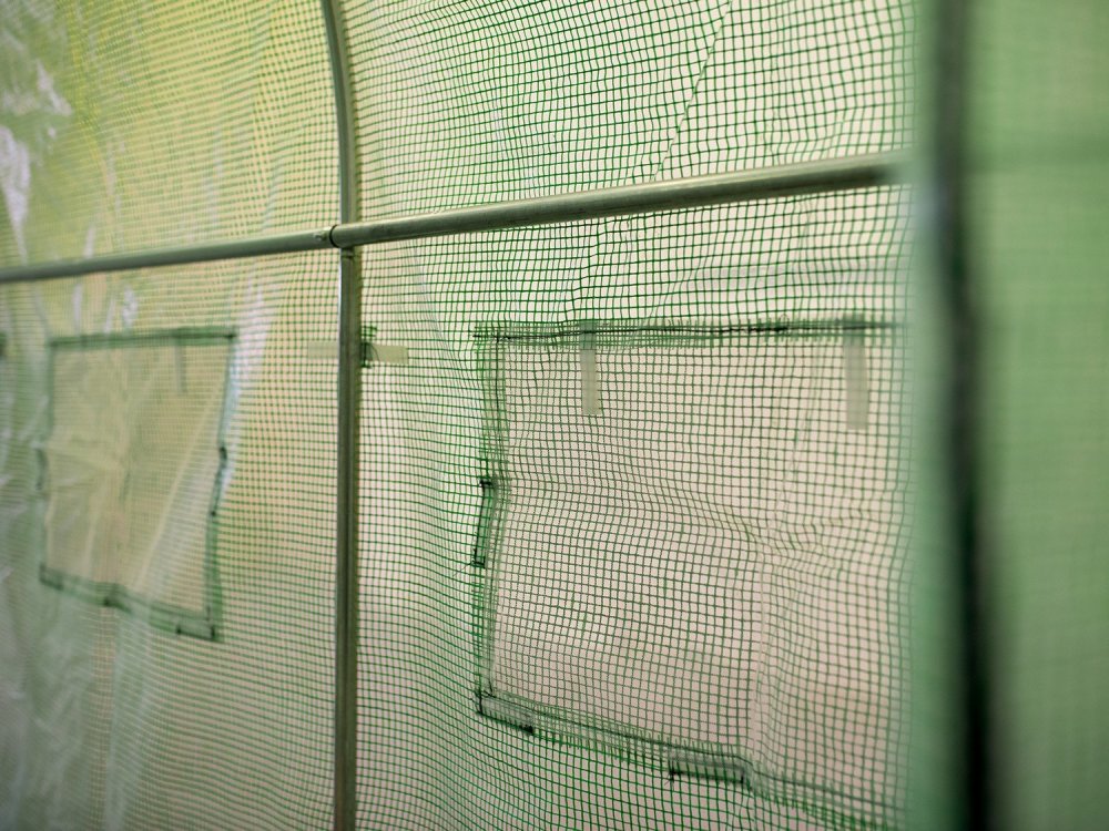 Dārza tuneļa siltumnīcas plēve 2x3 m (6 m2), Plonos, zaļa (3)