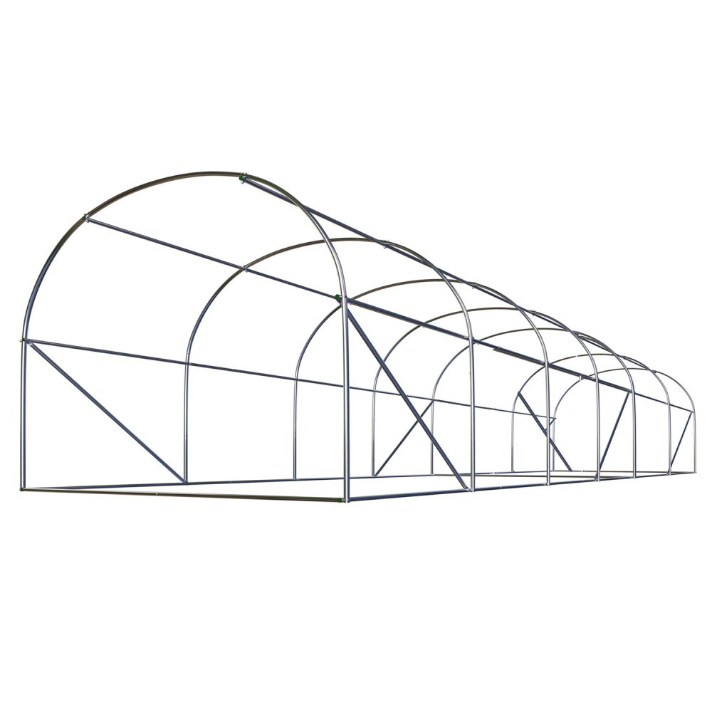 Dārza siltumnīca tunelis Plonos 3x6m (18m2), Balts (1)