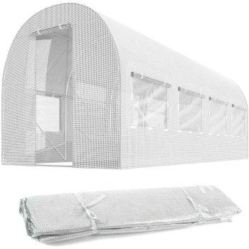 Dārza tuneļa plēve 2 x 4,5 m (9 m²), balta Plonos