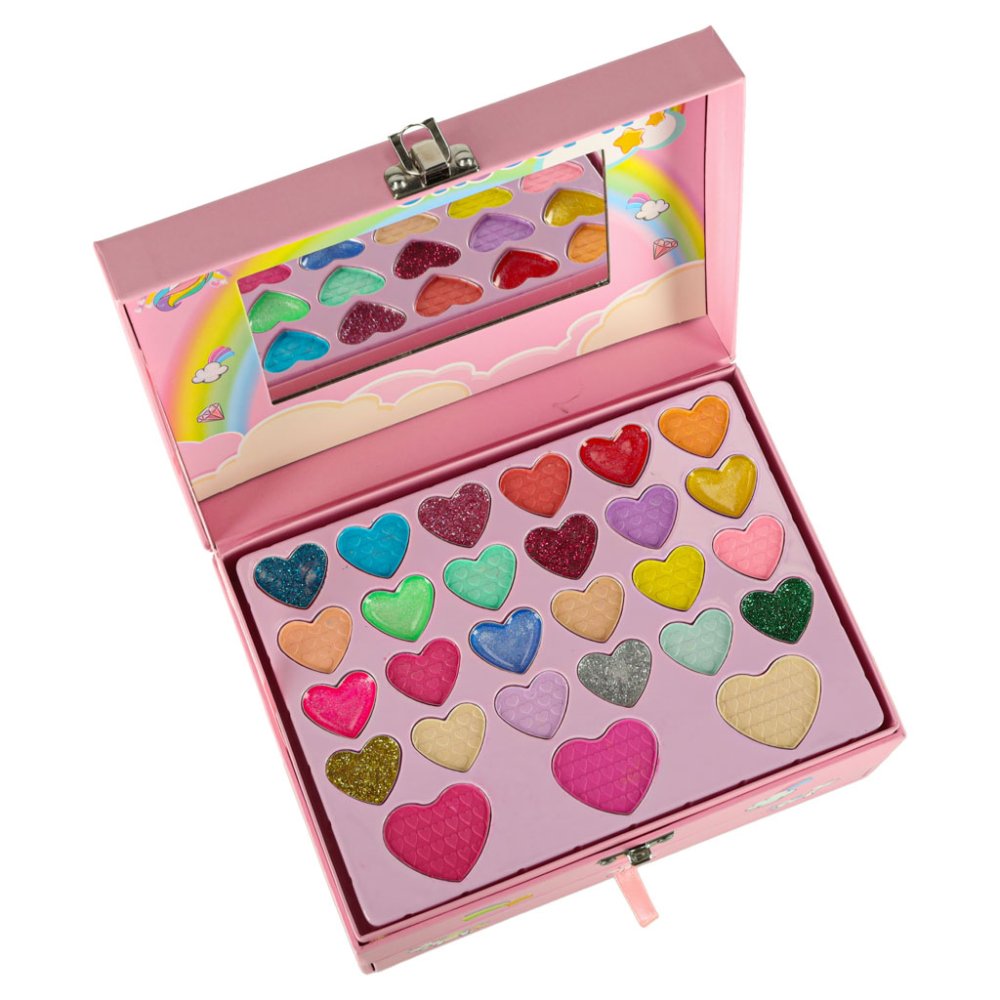 Bērnu kosmētikas koferis ar vienradzi, grima un nagu kopšanas komplekts (3)