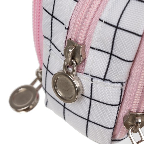 Trīskāršs atlokāms penālis Maaleo 24514, Rūtains | Triple Folding Pencil Case (8)