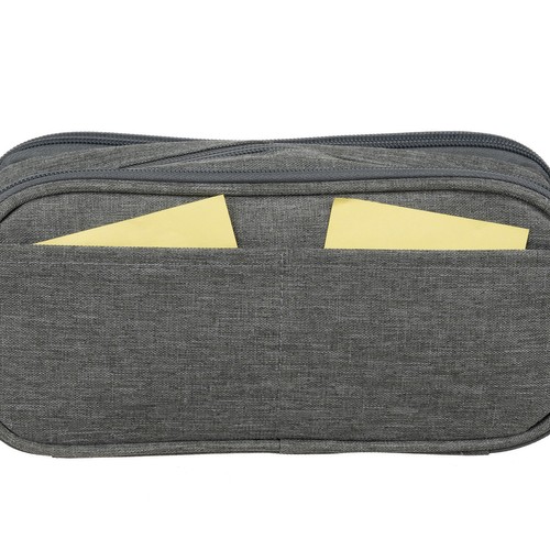 Trīskāršs atlokāms penālis Maaleo 24512, Pelēks | Triple Extendable Pencil Case (5)