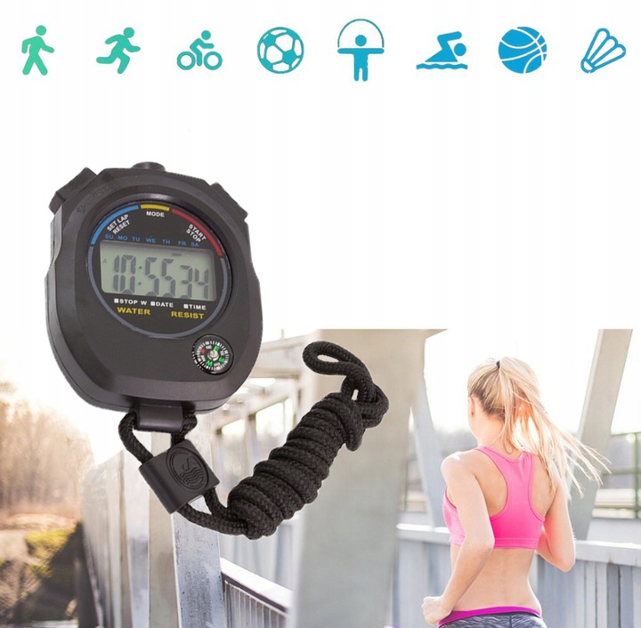 Daudzfunkcionāls Hronometrs ar Kompasu un Modinātāja Funkciju | Stopwatch with Compass (5)